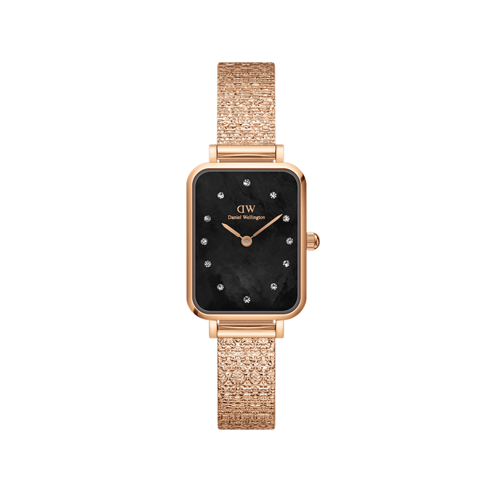 Daniel Wellington Quadro 20x26 Lumine Rose Gold Mother of Pearl Black Watch