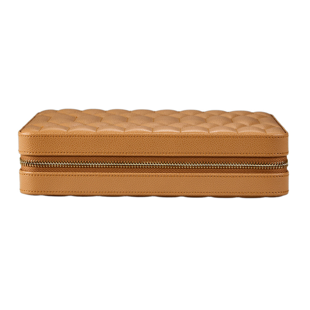 Lauren Large Zip Case Caramel