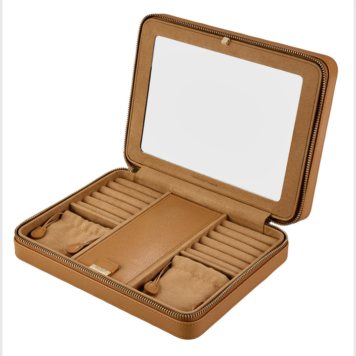 Lauren Large Zip Case Caramel