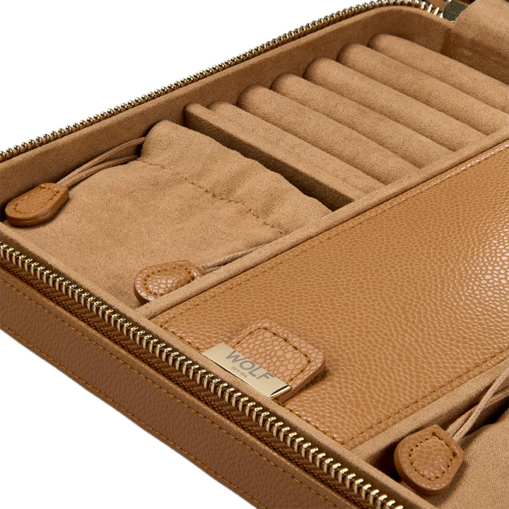 Lauren Large Zip Case Caramel