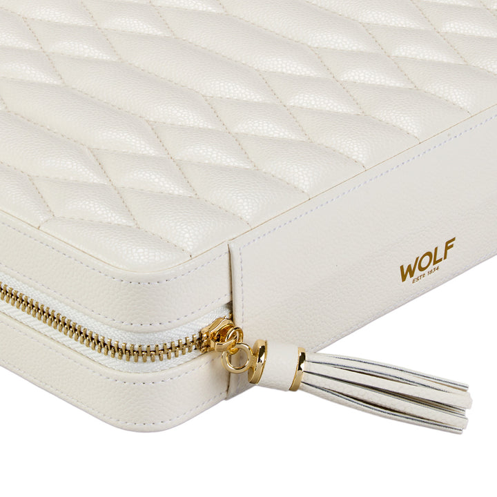 Lauren Large Zip Case Ivory