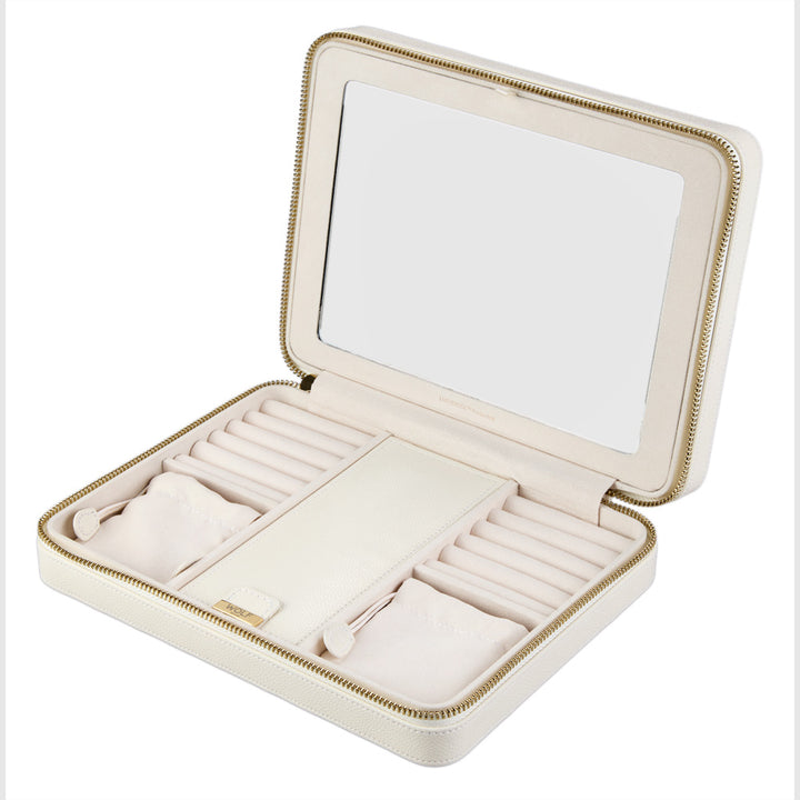 Lauren Large Zip Case Ivory