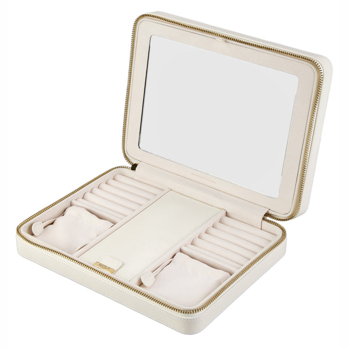 Lauren Large Zip Case Ivory