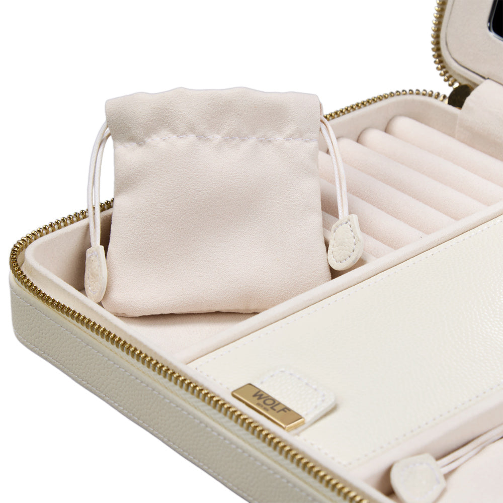 Lauren Large Zip Case Ivory