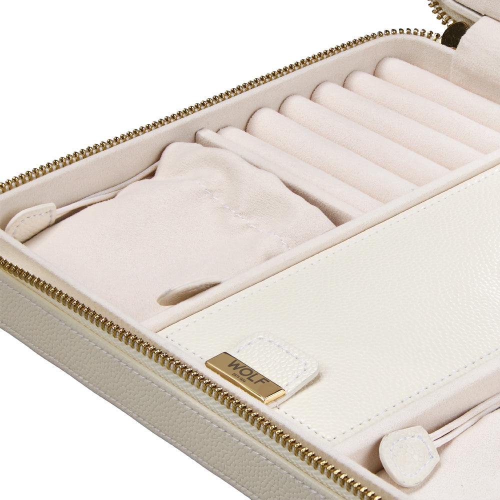 Lauren Large Zip Case Ivory
