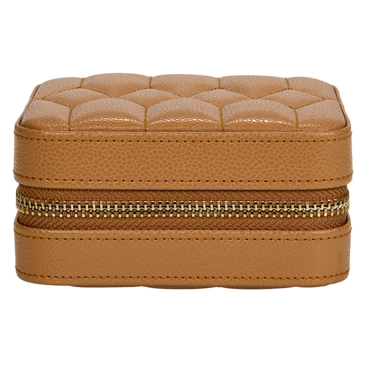 Lauren Zip Travel Case Caramel