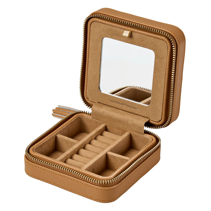 Lauren Zip Travel Case Caramel