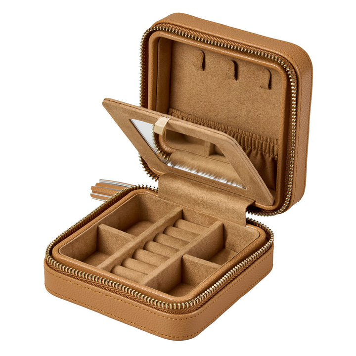 Lauren Zip Travel Case Caramel