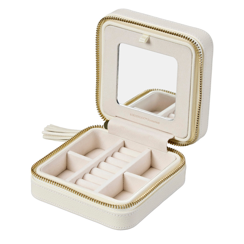 Lauren Zip Travel Case Ivory