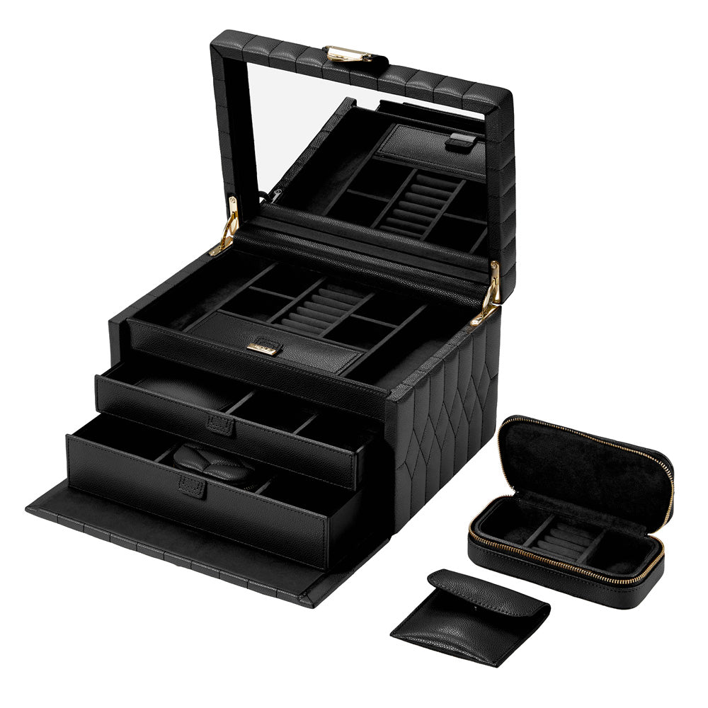 Lauren Medium jewellery Box Black