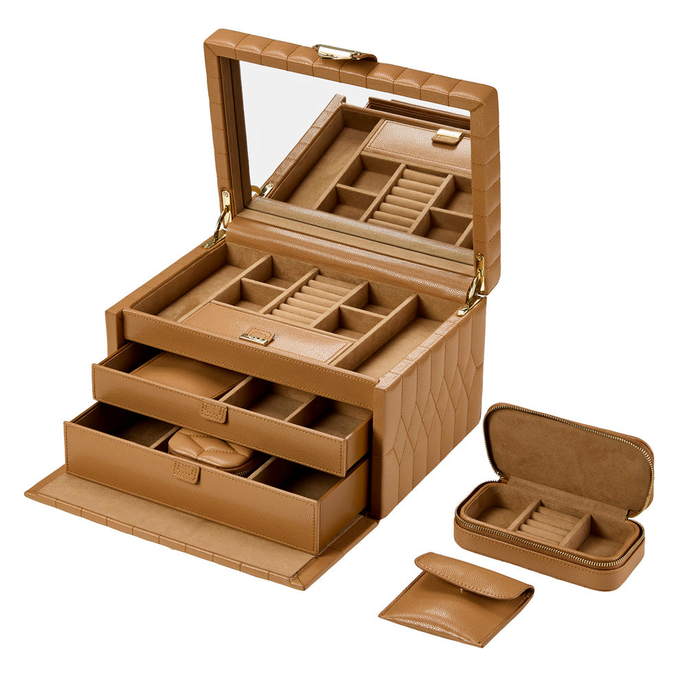 Lauren Medium jewellery Box Caramel