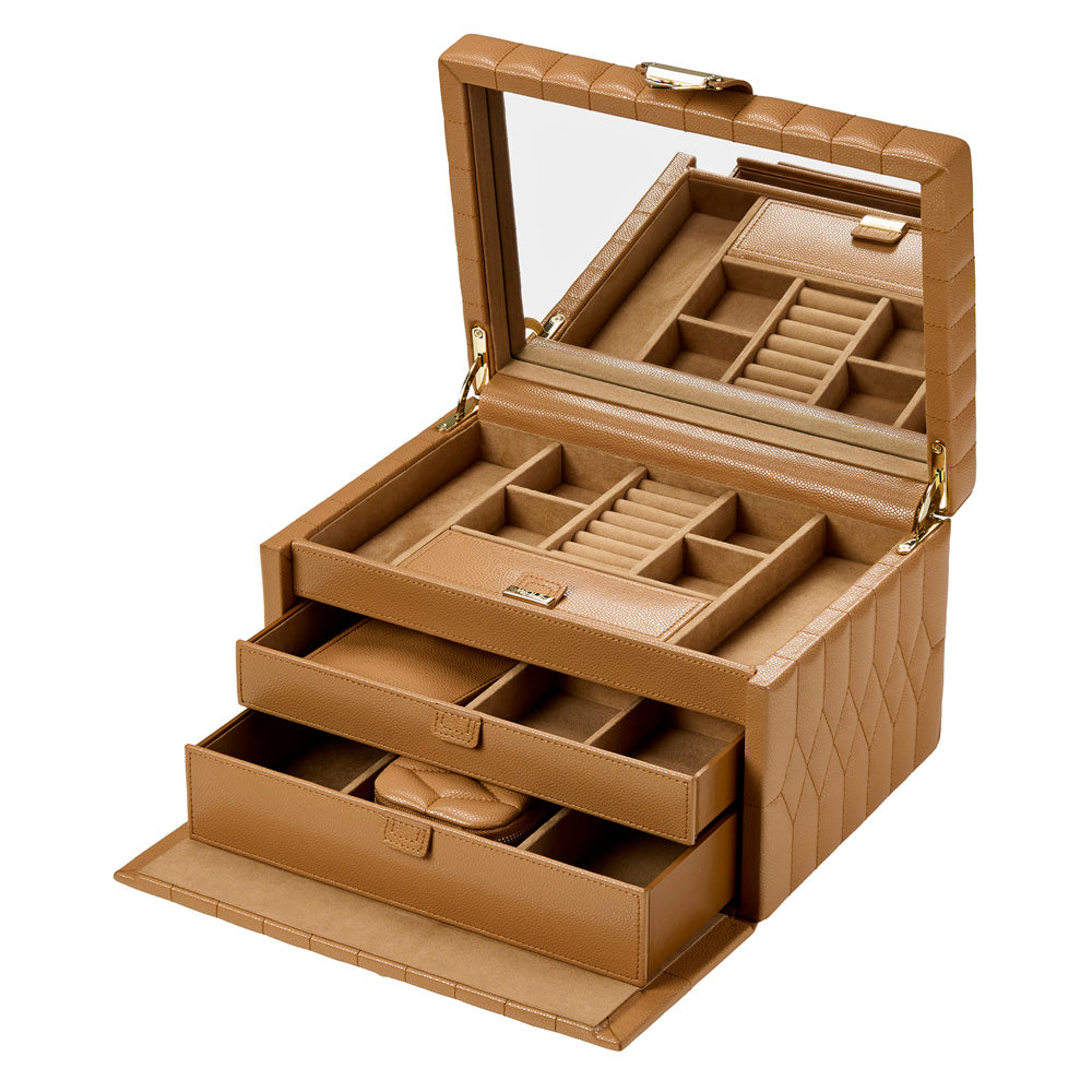 Lauren Medium jewellery Box Caramel