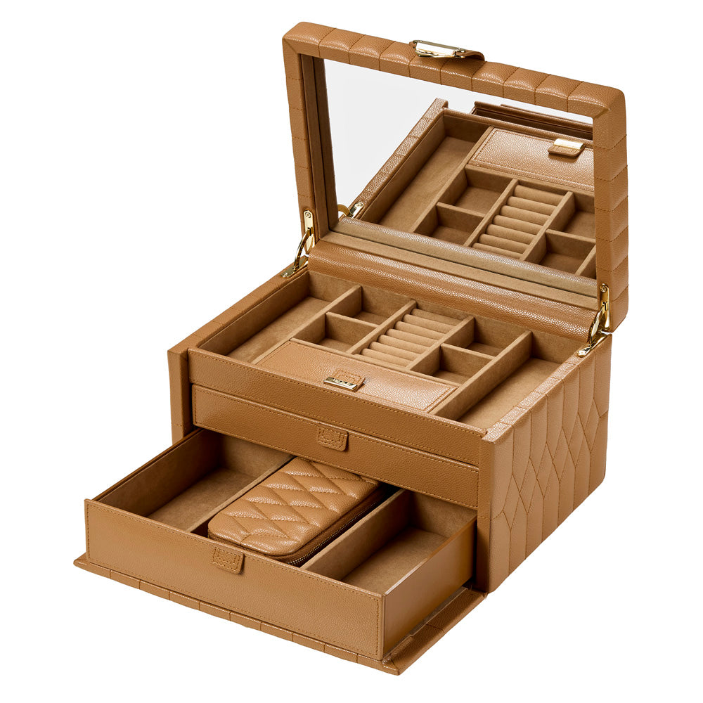 Lauren Medium jewellery Box Caramel