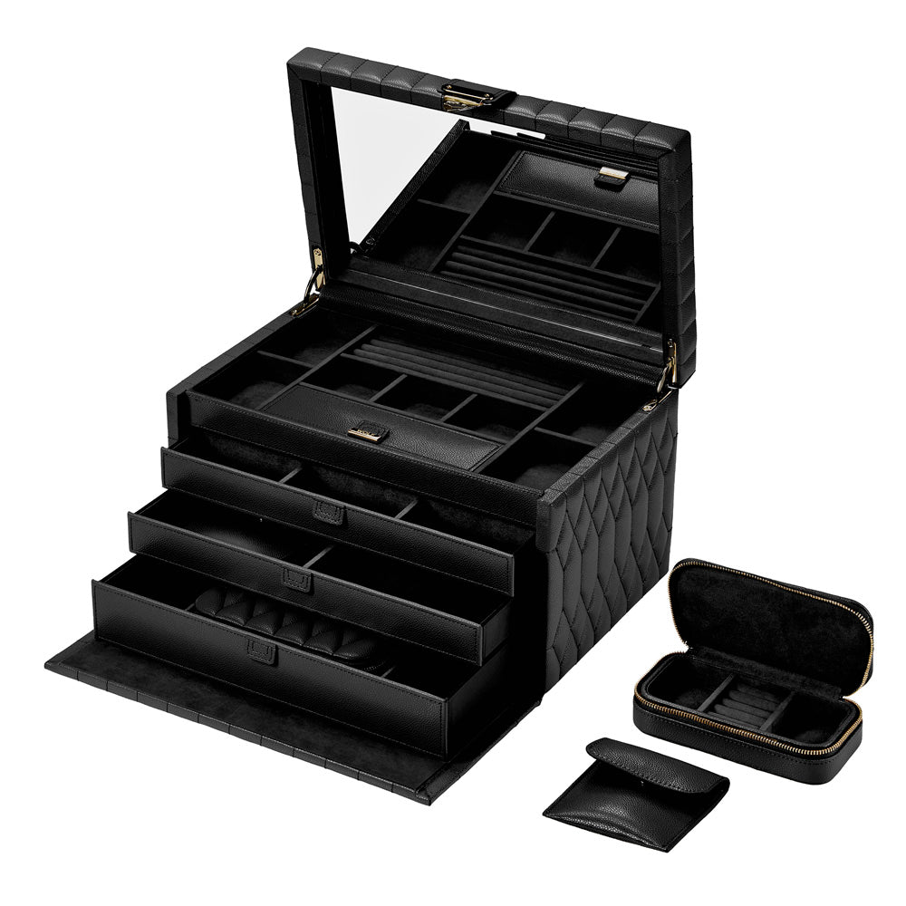 Lauren Large jewellery Box Black