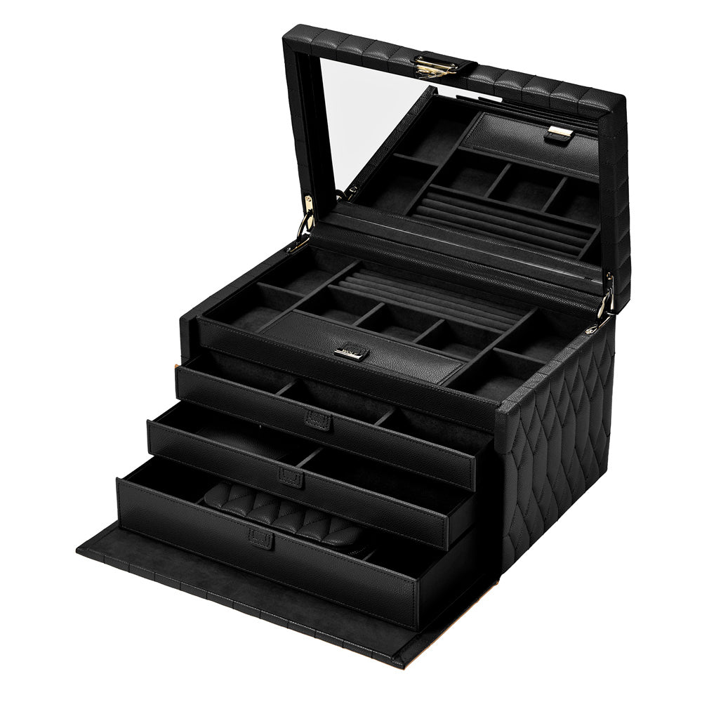 Lauren Large jewellery Box Black