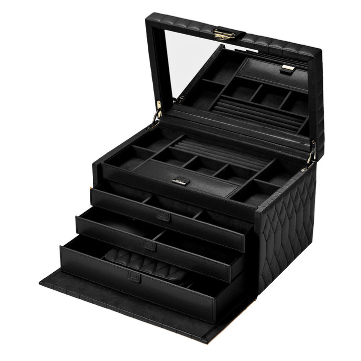 Lauren Large jewellery Box Black