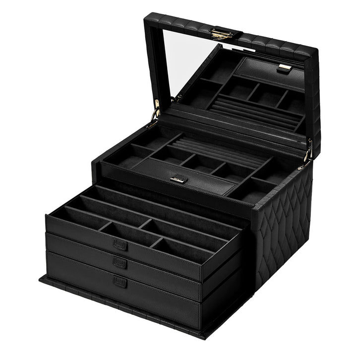 Lauren Large jewellery Box Black