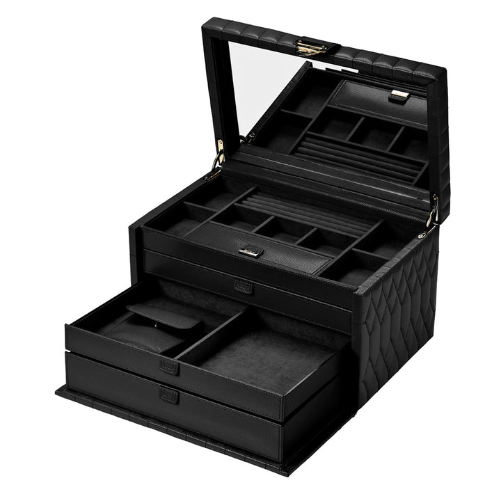 Lauren Large jewellery Box Black