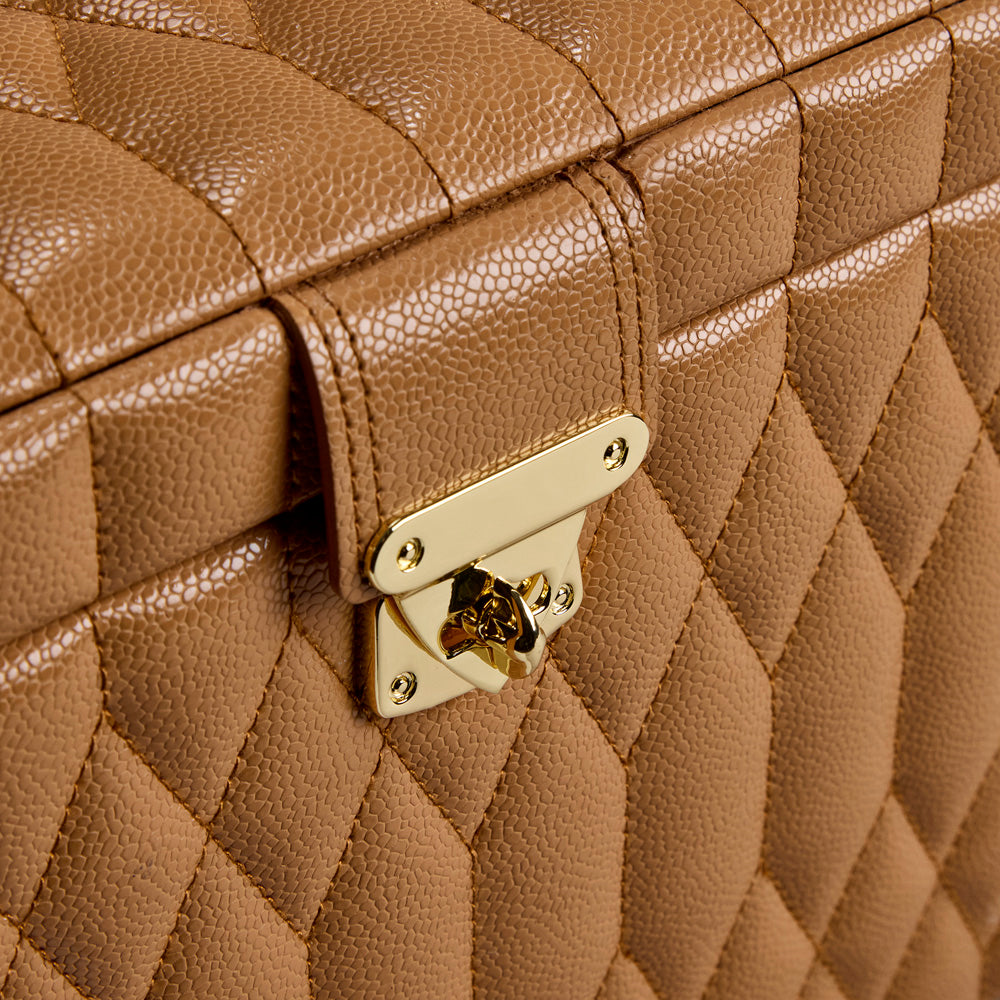Lauren Large jewellery Box Caramel