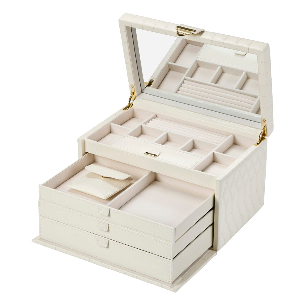 Lauren Large jewellery Box Ivory