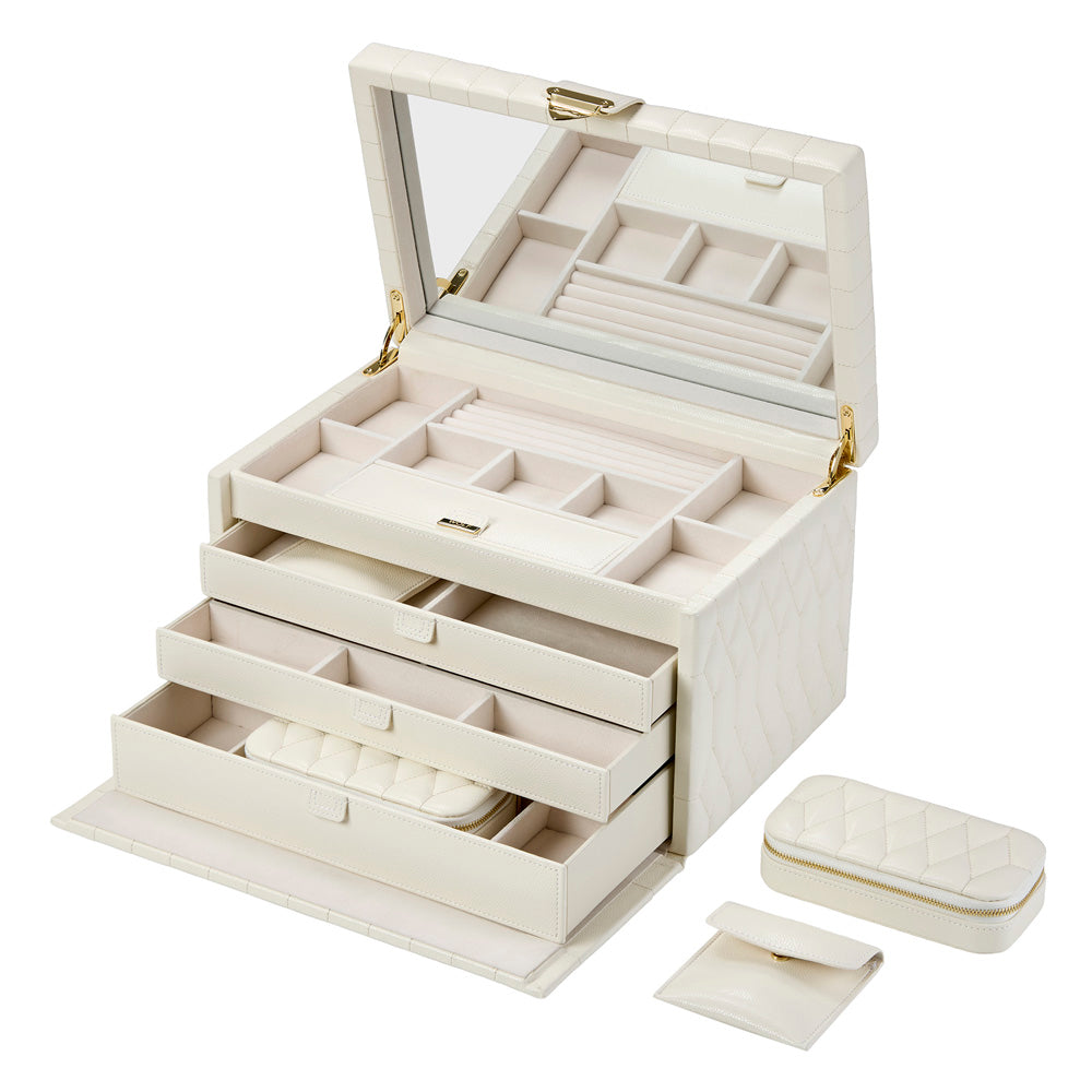 Lauren Large jewellery Box Ivory