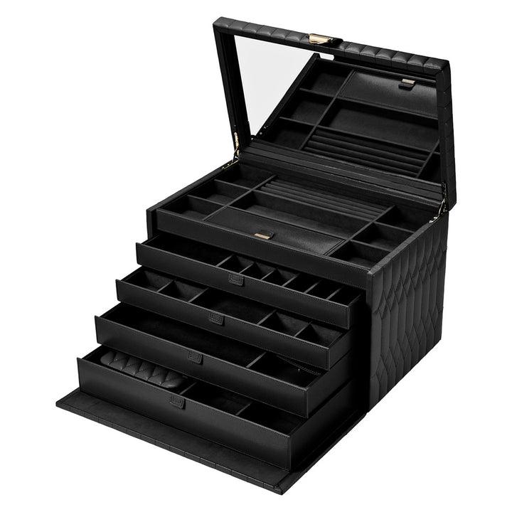 Lauren Extra Large jewellery Box Black