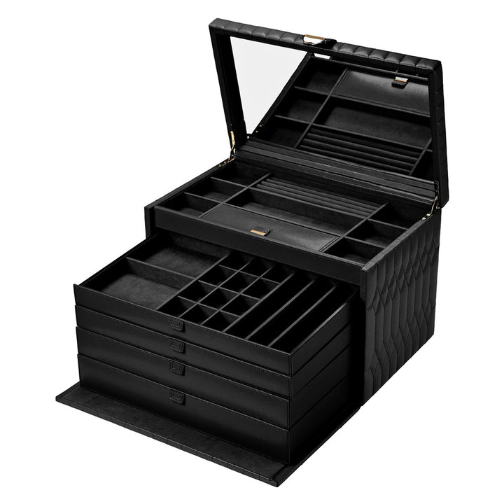 Lauren Extra Large jewellery Box Black