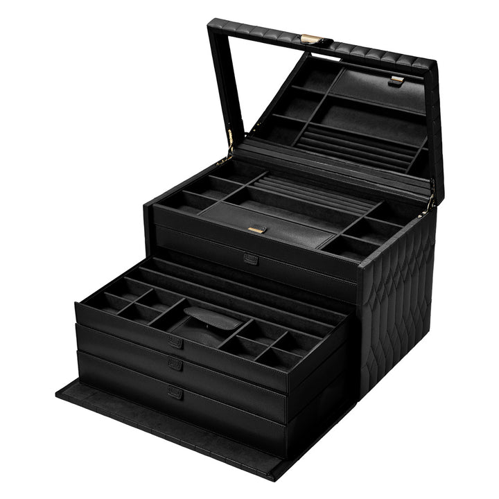 Lauren Extra Large jewellery Box Black