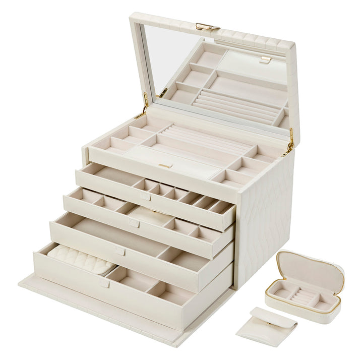 Lauren Extra Large jewellery Box Ivory