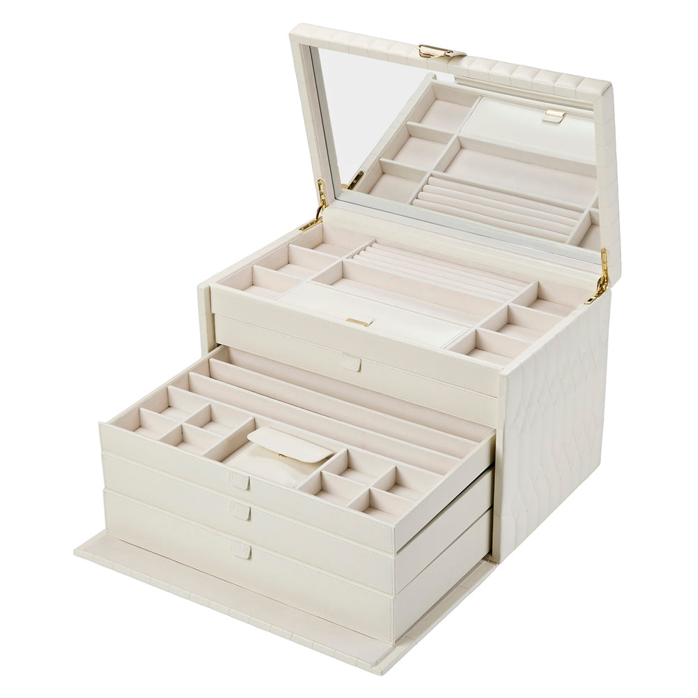 Lauren Extra Large jewellery Box Ivory