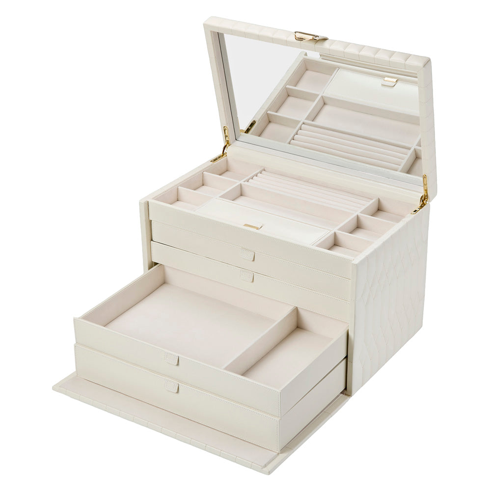 Lauren Extra Large jewellery Box Ivory