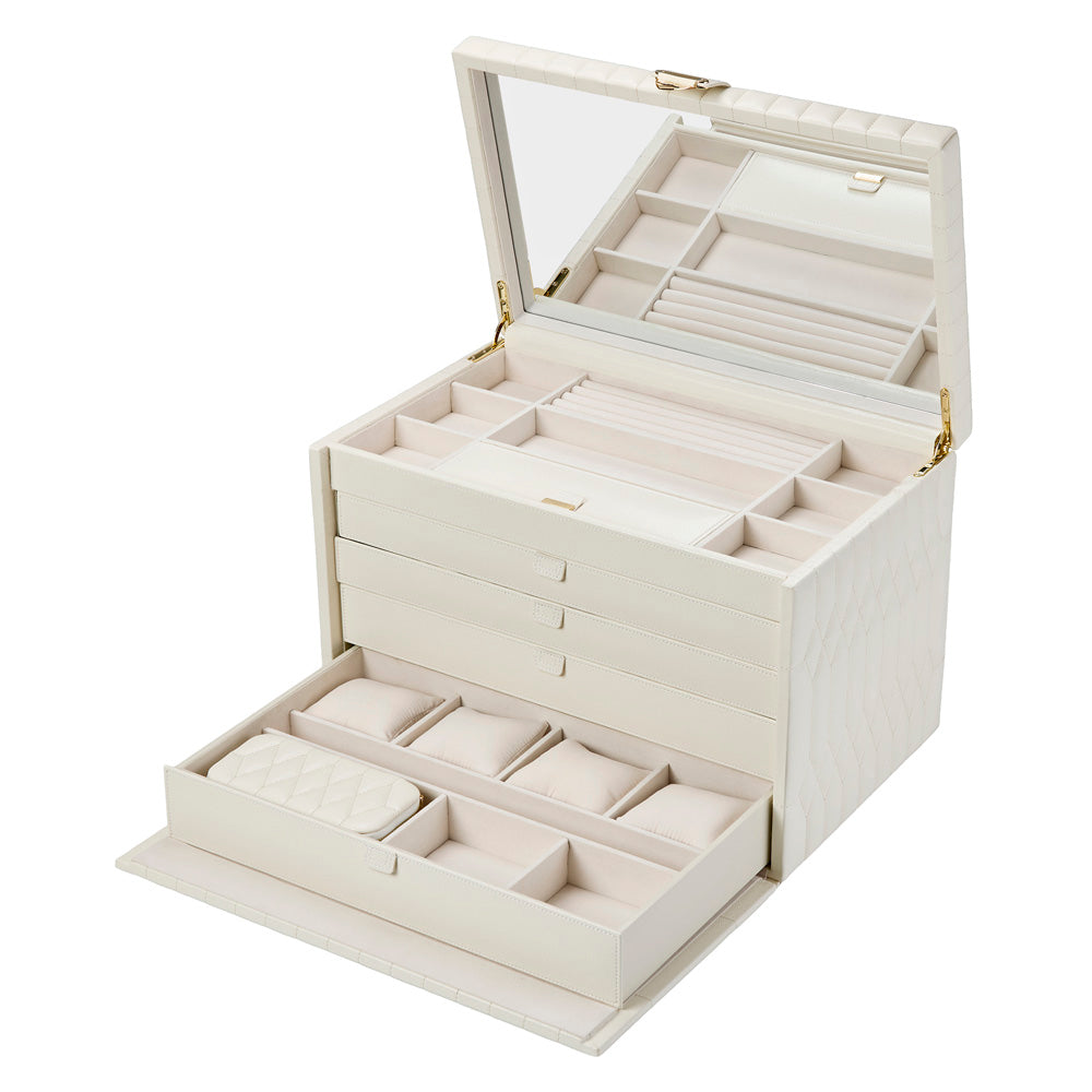 Lauren Extra Large jewellery Box Ivory
