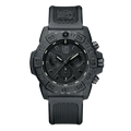 Black Luminox Navy SEAL Chronograph watch with date window and three sub-dials.