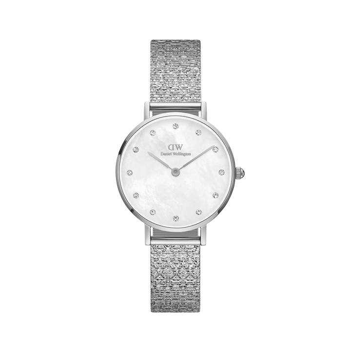 Daniel Wellington Petite 28 Lumine Silver Mother of Pearl White Watch