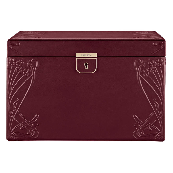 WOLF x Liberty Large Jewellery Box - Burgundy