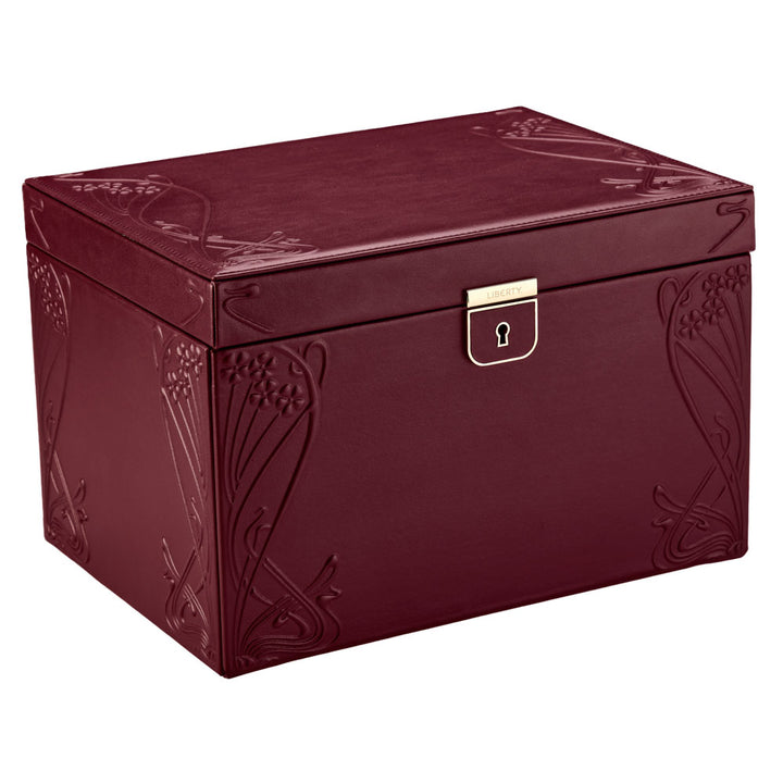 WOLF x Liberty Large Jewellery Box - Burgundy