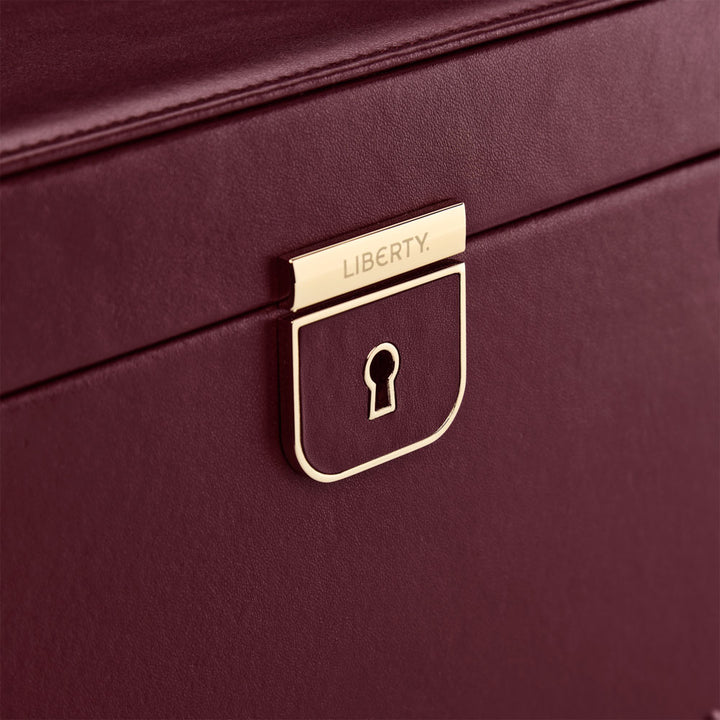 WOLF x Liberty Large Jewellery Box - Burgundy