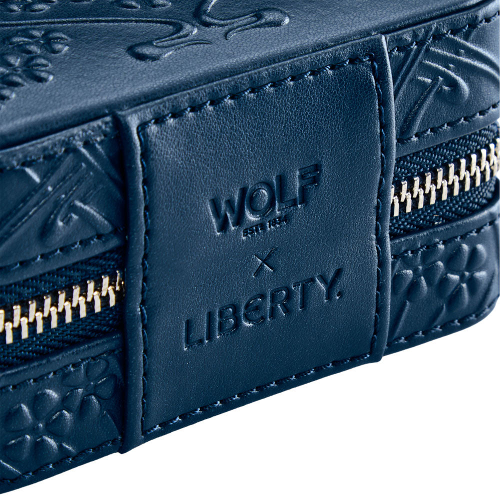 WOLF x Liberty Small Travel Zip Case - Navy