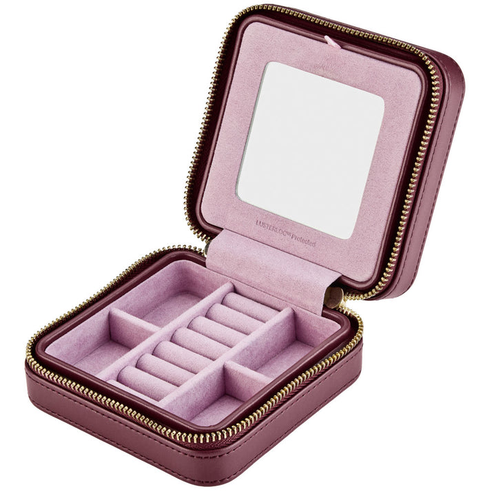 WOLF x Liberty Small Travel Zip Case - Burgundy