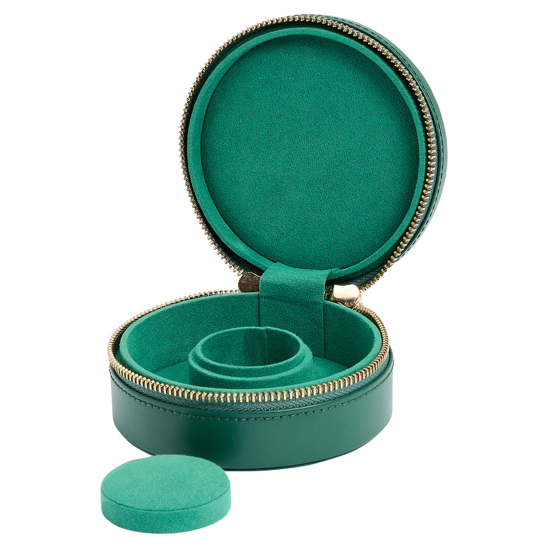 Wolf Sophia Mini Round Zip Case Forest Green