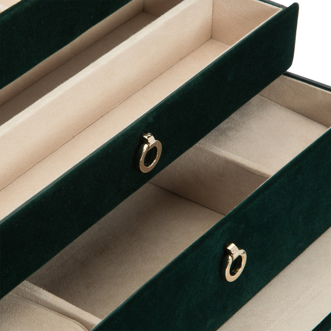 Wolf Zoe Medium Jewellery Box Forest Green