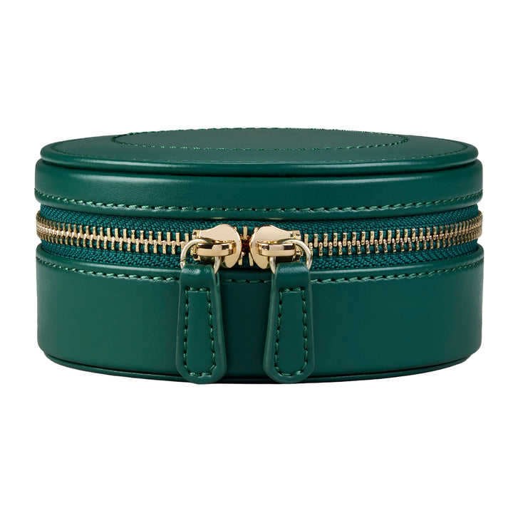 WOLF Sophia Round Zip Case Forest Green Fruit Botanical