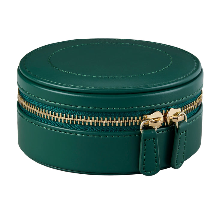 WOLF Sophia Round Zip Case Forest Green Fruit Botanical