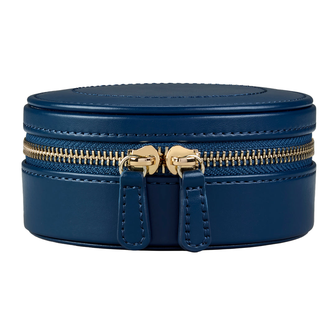 WOLF Sophia Round Zip Case Indigo Fruit Botanical