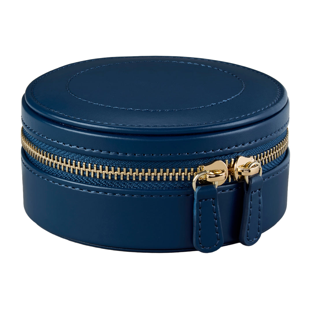 WOLF Sophia Round Zip Case Indigo Fruit Botanical