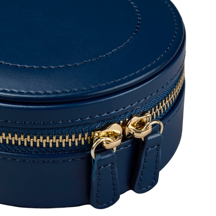WOLF Sophia Round Zip Case Indigo Fruit Botanical