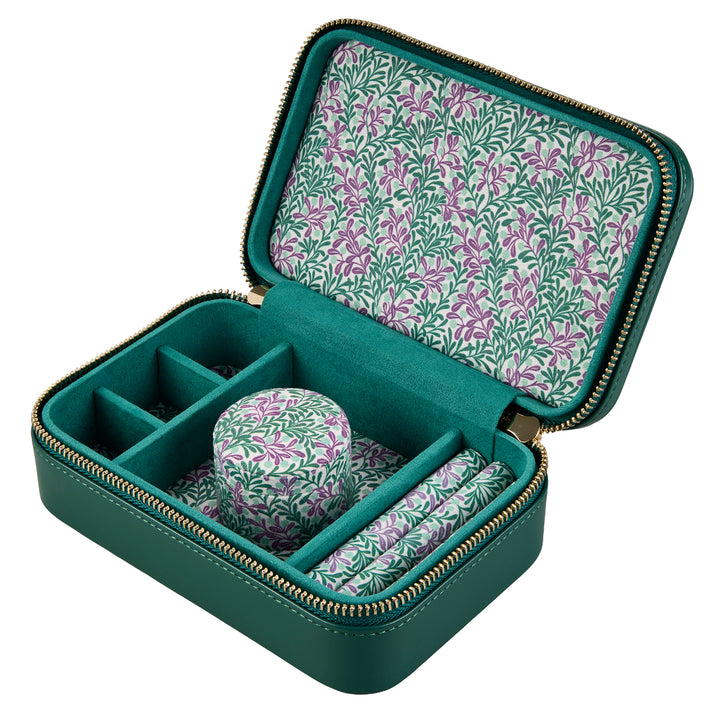 WOLF Sophia Travel Zip Case Forest Green Fruit Botanical