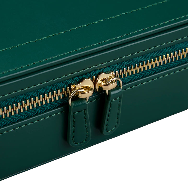 WOLF Sophia Travel Zip Case Forest Green Fruit Botanical