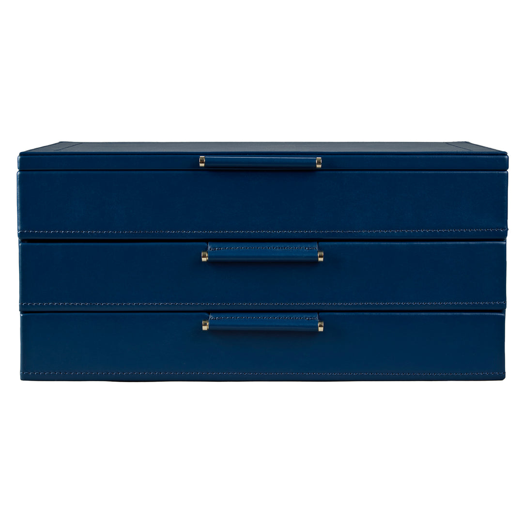 WOLF Sophia Jewellery Box with Drawers Indigo Fruit Botanical