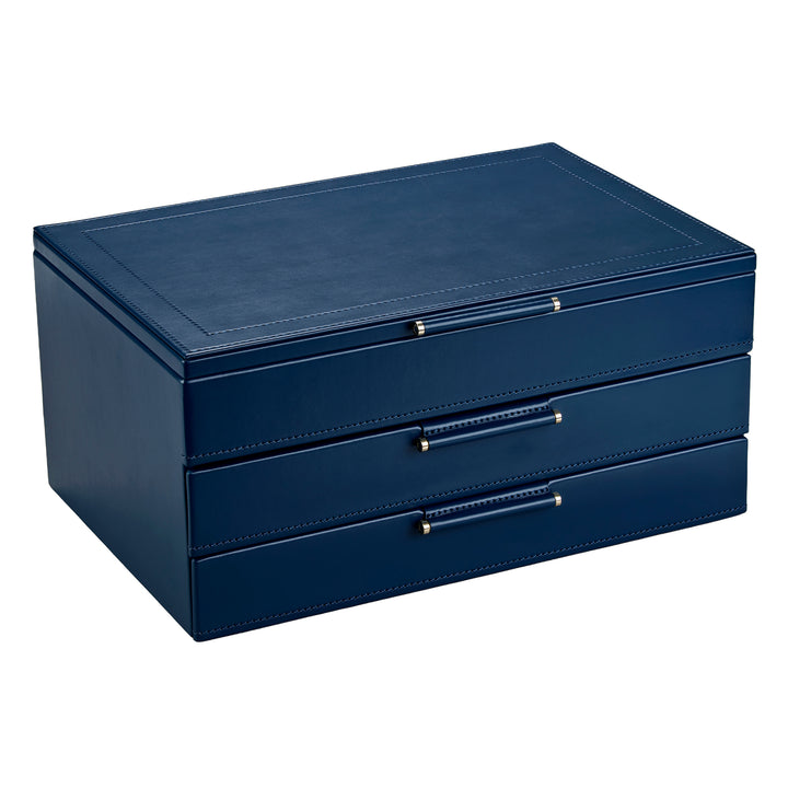 WOLF Sophia Jewellery Box with Drawers Indigo Fruit Botanical